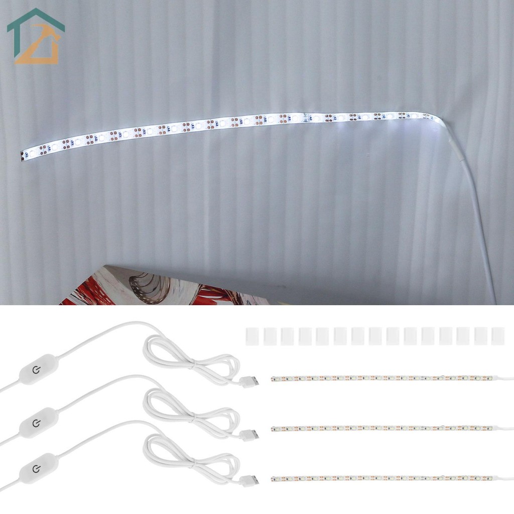 3 ชิ้นกาว LED เย็บ Strip Light จักรเย็บผ้า Light Strip ตู้ Light Strip สําหรับเย็บสตูดิโอ Workshop S