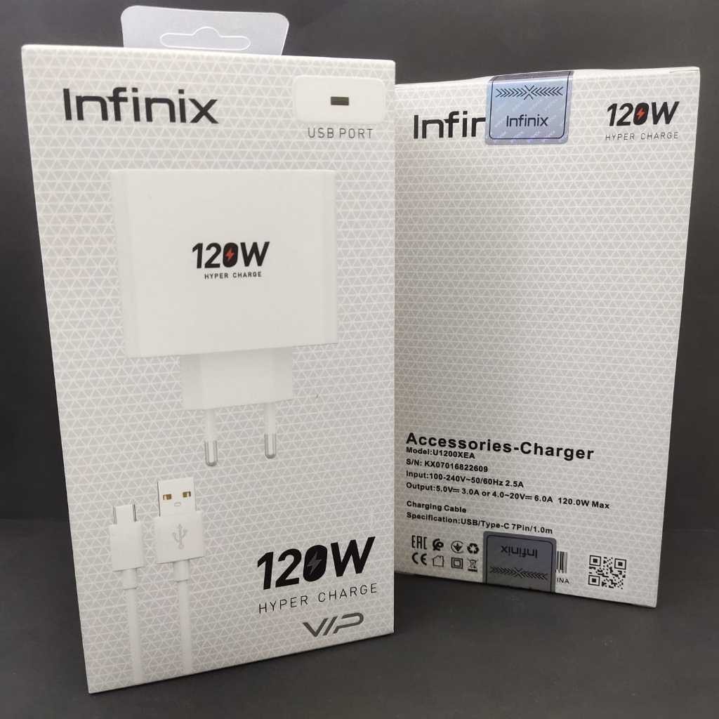 เครื่องชาร์จแบบเร็ว Infinix 120W USB Type c Casan Infinix Fast 120W Usb Type c โดย Infinix