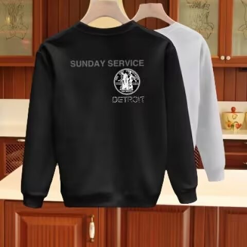 ใหม่ อินเทรนด์หลวมผู้ชายพิมพ์รอบคอ ชิค23 ด้านบนสไตล์ใหม่สไตล์ฮ่องกง20252025เสื้อสเวตเตอร์ฤดูใบไม้ร่ว