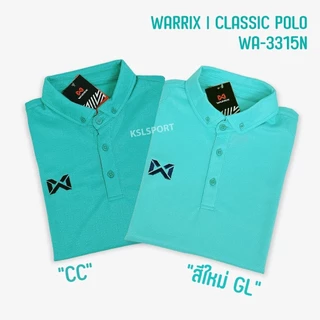 Warrix เสื้อโปโลวาริกซ์ เสื้อวอริกซ์ รุ่น Classic Polo แขนสั้น คอปก ไม่ต้องรีด 3315N WA-3315 - สีฟ้า