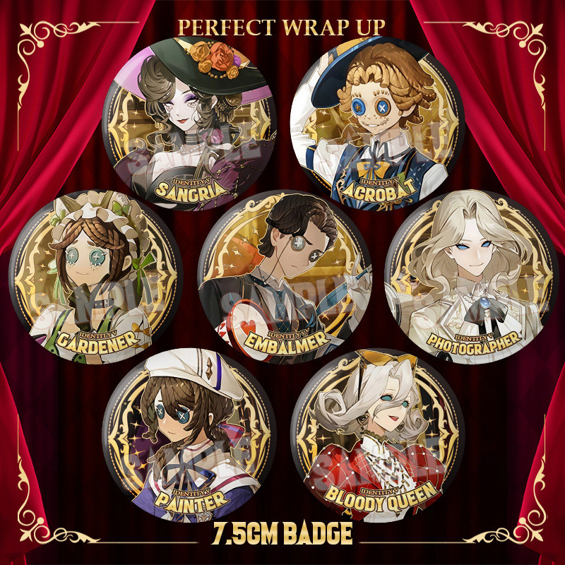เข็มกลัด.Identity V Perfect Finishing Series Badge ตัวละคร Joseph Acrobat ขนาด 75mm