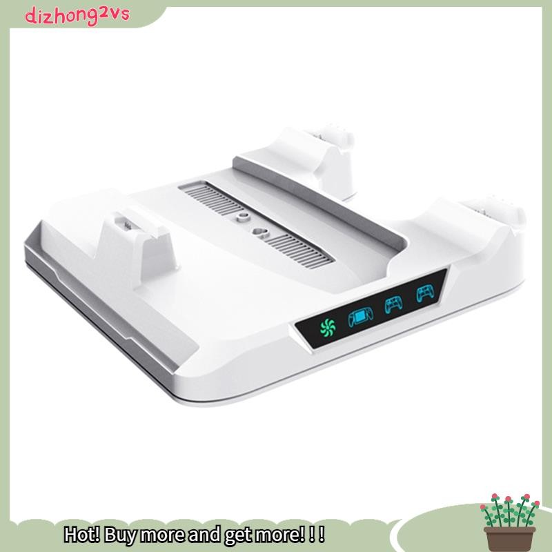 [dizhong2vs]2025 สําหรับPS5 PRO/PS5Slim/ Console Cooling Stand สถานีชาร์จ Dock Controller Storage Ra