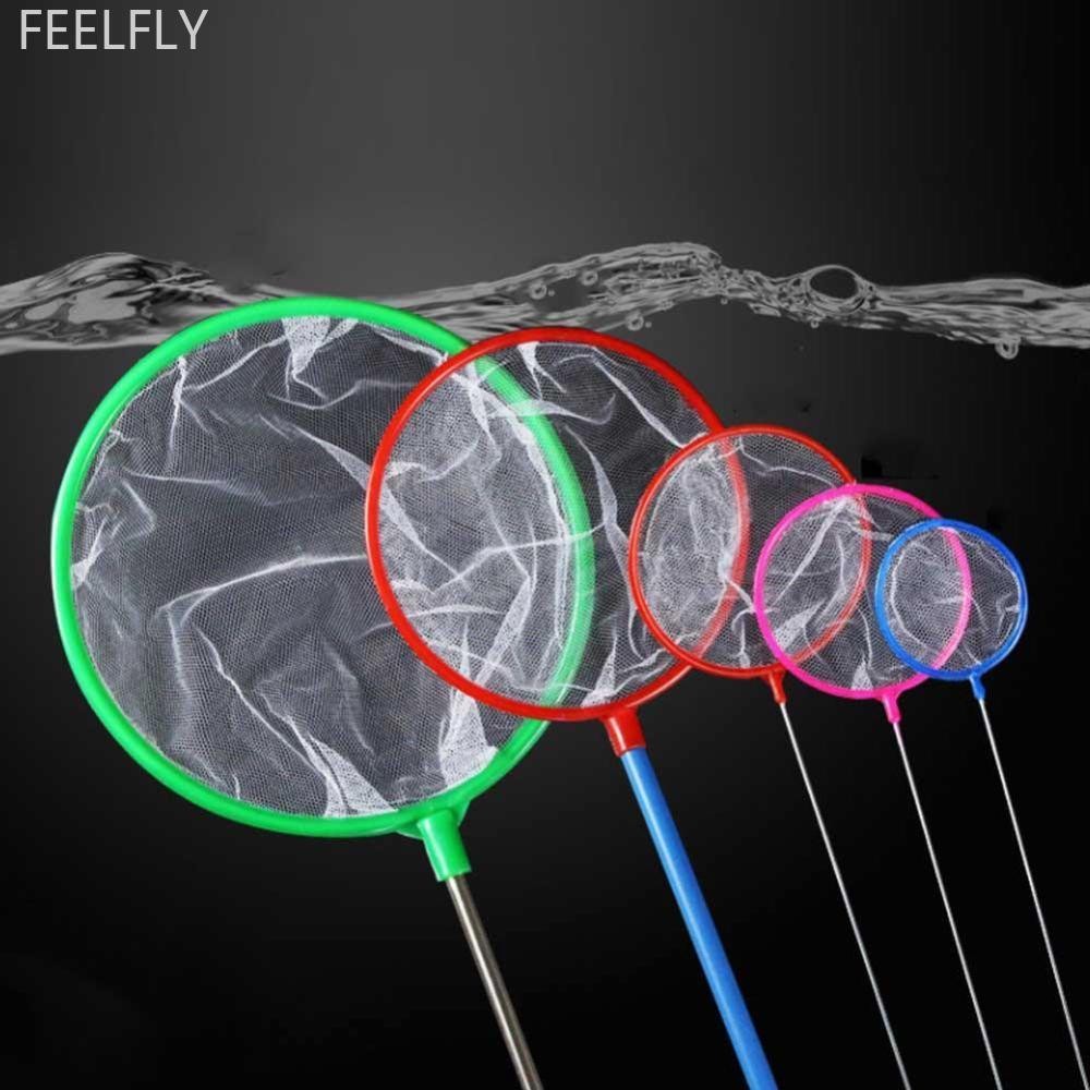 FEELFLY 4 ขนาดตาข่ายตกปลาที่ใช้งานได้จริงสําหรับ Aquarium ถังปลาปลาจับอุปกรณ์เสริม T4Y2