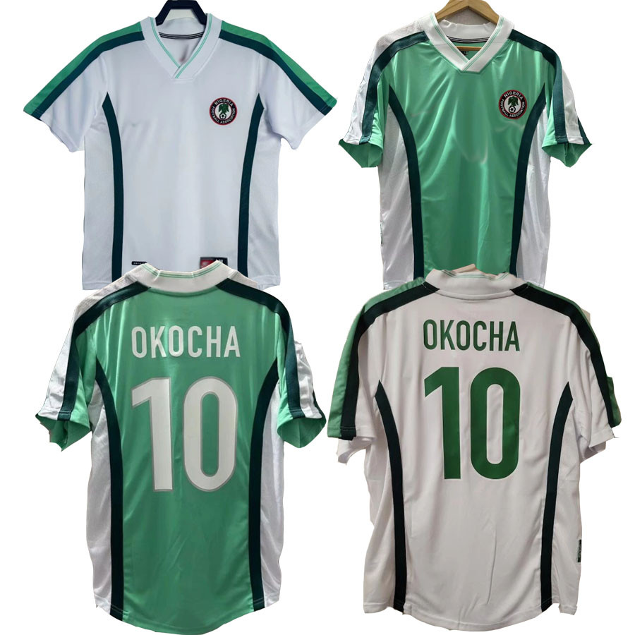 เสื้อฟุตบอล Retro ของ OKOCHA ปี 1998 คุณภาพสูง สไตล์_home_and_away