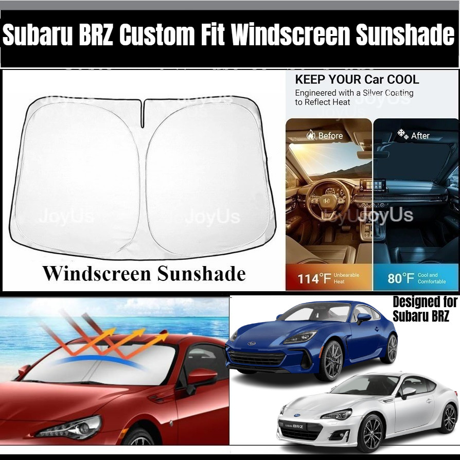Subaru BRZ (2015-2025) ฝาครอบบังแดดกระจกหน้ารถแบบ Custom Fit