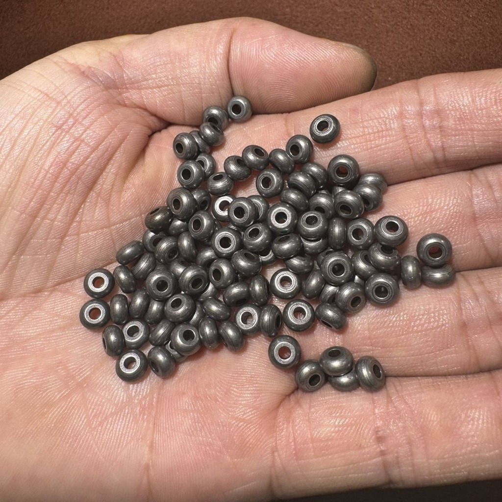 5mm6mm8mm สไตล์ทิเบต Cold Iron Counter Notes ลูกปัดหลวม Spacer ลูกปัด Spacer Wenwan สร้อยข้อมือลูกปั