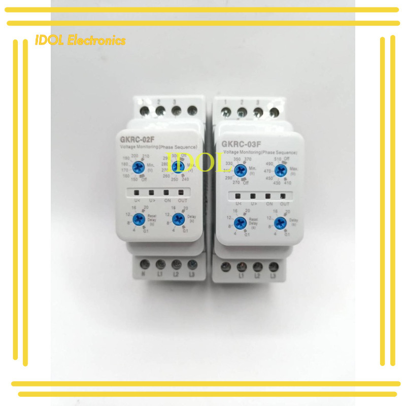 ในไทย ไท ย ท GKRC-M2(220/230VAC)/GKRC-03F(380VAC) OVER AND PROTECTION RELAY รีเลย์ป้องกันแรงดันไฟฟ้า