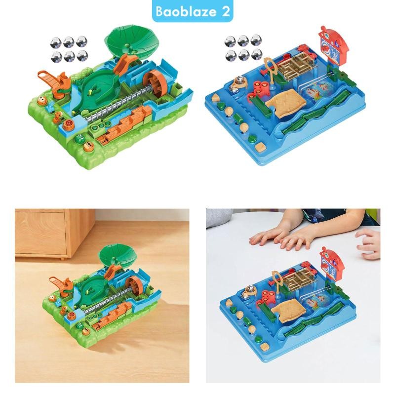 [baoblaze2] เด็ก Marble Run Building Blocks คลาสสิก Marble Track Montessori การเรียนรู้ของเล่น Marbl