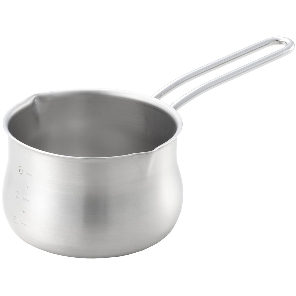 Yoshikawa Stainless Steel Cooking Pots - 12cm and 14cm Models, IH and Gas Compatible