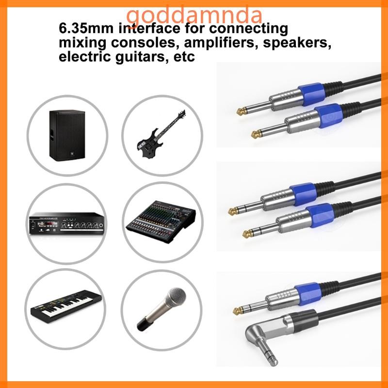 GODD TRS 1 4 In Male to 1 4 In Male Stereo Cable 6 35mm 1 4 TRS Internectors Sound Cable 6 35mm Inst