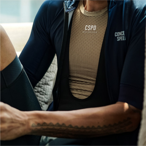 เสื้อกันหนาวขี่จักรยาน Concept Speed สีทราย เหมาะสำหรับทั้งผู้ชายและผู้หญิง