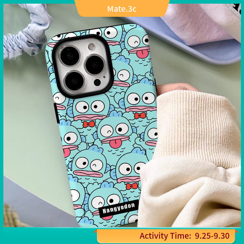 เคสโทรศัพท์มือถือ ฟิล์มสองชั้น ลายการ์ตูนปลาตัวตลกน่ารัก พรีเมี่ยม สําหรับ Iphone 13 14PRO 15 I0UT