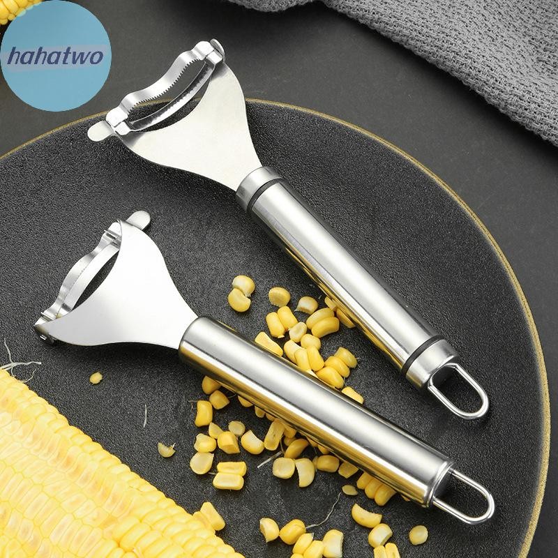 Ha Kitchen Corn Sheller สแตนเลสกบข้าวโพดในครัวเรือนเปลือกข้าวโพดคู่มือข้าวโพด Thresher Roe Deer กรรไ