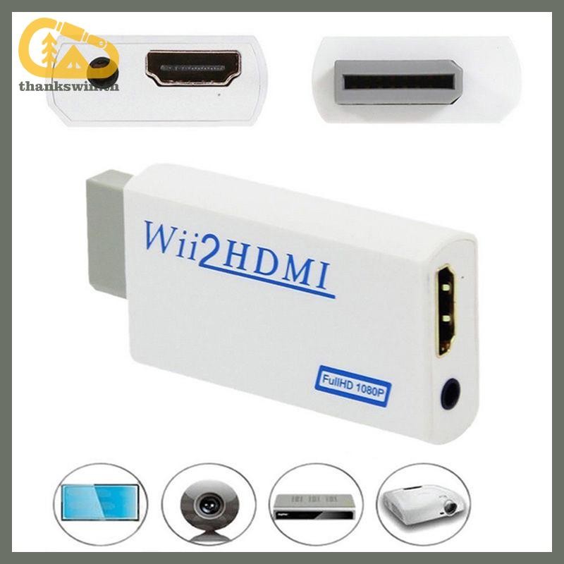 Thankswin HD Wii To HDMI 1080P/720P Upscaling Converter อะแดปเตอร์เชื่อมต่อ 3.5 มม.th