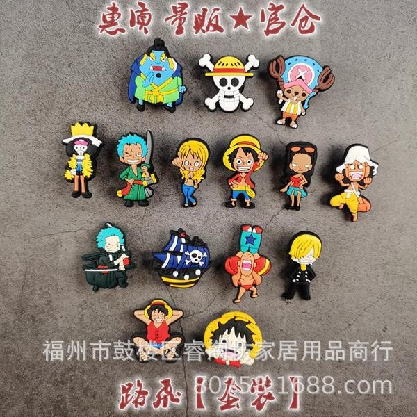 jibbitz crocs ของแทั jibbitz crocs ลูฟี่ [หลัก] รองเท้าหลุมอุปกรณ์เสริมรองเท้าทําเองรองเท้าการ์ตูนน่