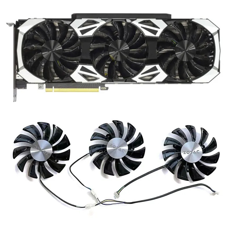 ยี่ห้อใหม่ 87 มม.4PIN GA92S2U เหมาะสําหรับ ZOTAC GeForce RTX2060 2060S 2070 2070S 2080 2080ti 2080 S