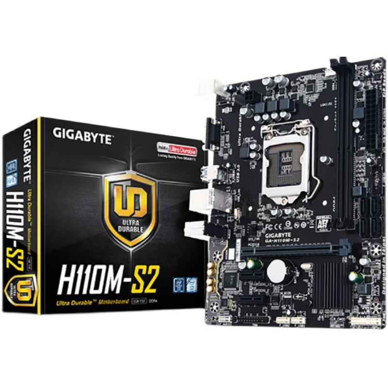 Gigabyte/Gigabyte H110M-S2/DS2PH รองรับ DDR4 สามารถขึ้น 6-7 Generation U ชนิดบรรจุกล่องรับประกัน 3 ป