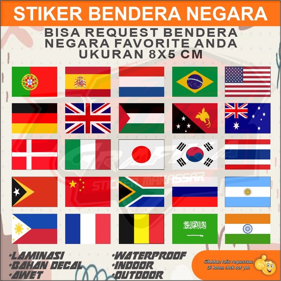 Fifa Football World Country Emblem Flag Sticker ขนาด 8x5 cm Multi Sticker