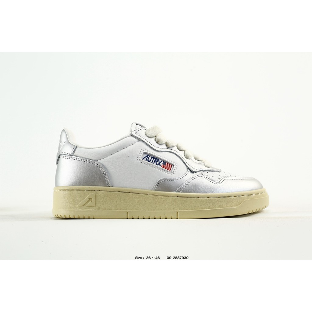 Autry Retro Niche Low-Top Casual รองเท้าผ้าใบรองเท้าลําลอง Unisex ยี่ห้อใหม่