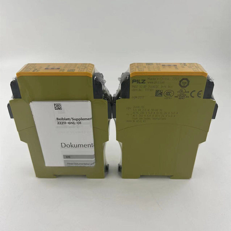 รีเลย์นิรภัย Pierz ดั้งเดิม PNOZ X2.8P 777301 787302 24VACDC3n/o1n/c