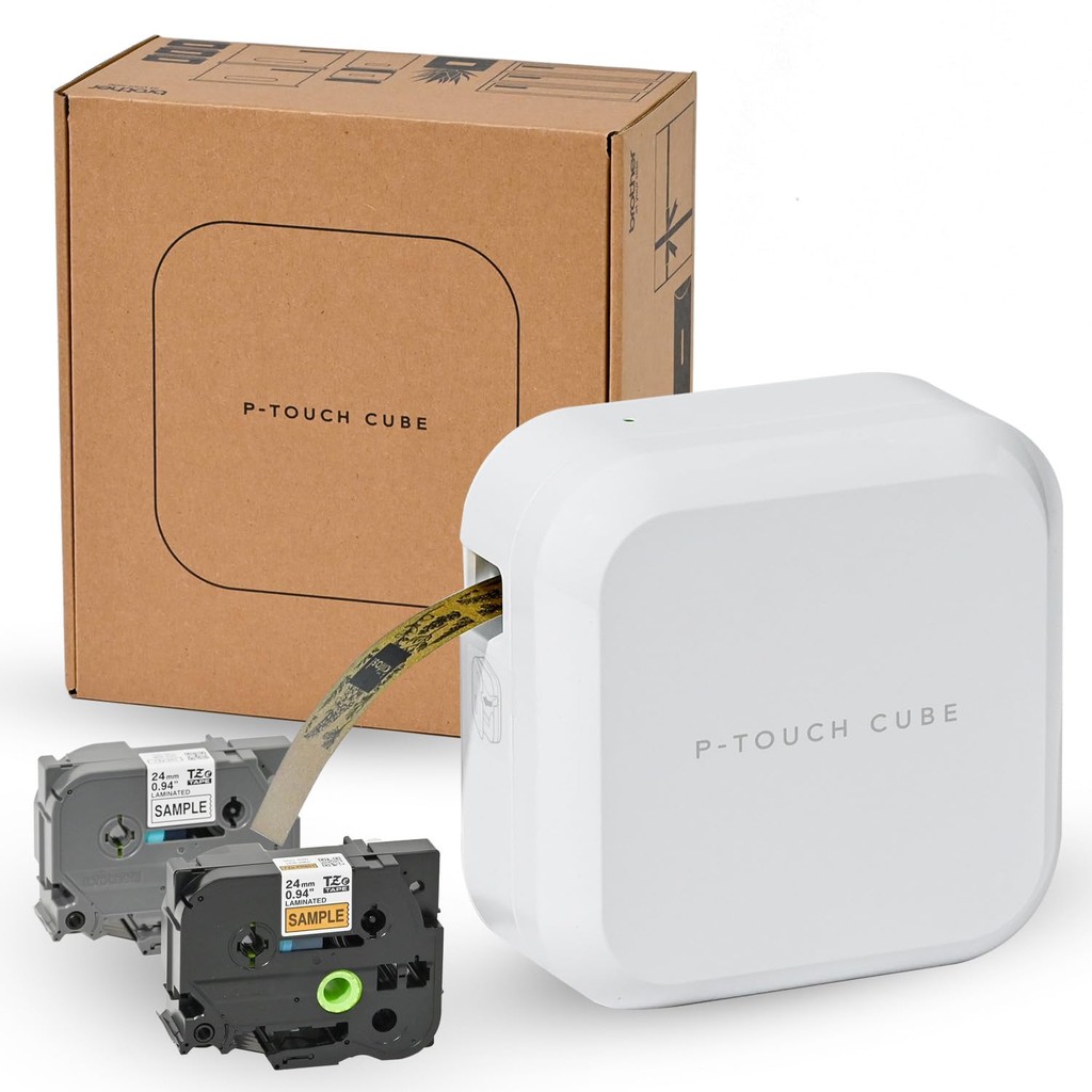 Brother P-Touch Cube PT-P710BT Label Printer – PC/Smartphone, 24mm Tape