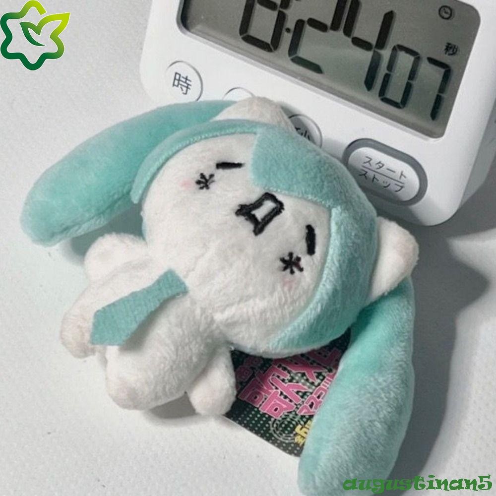 AUGUSTINAN Bandai Hatsune Miku ตุ๊กตา, ขนสัตว์หิมะ Miku ตุ๊กตาพวงกุญแจ, น่ารักการ์ตูนปุยตุ๊กตา Kaomo