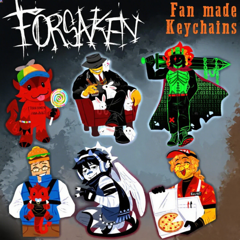 พวงกุญแจอะคริลิค Forsaken | C00lkidd, Mafioso, 1x1x1, 007n7, สองเวลา, Elliot, เกมการ์ตูนน่ารัก จี้ตั