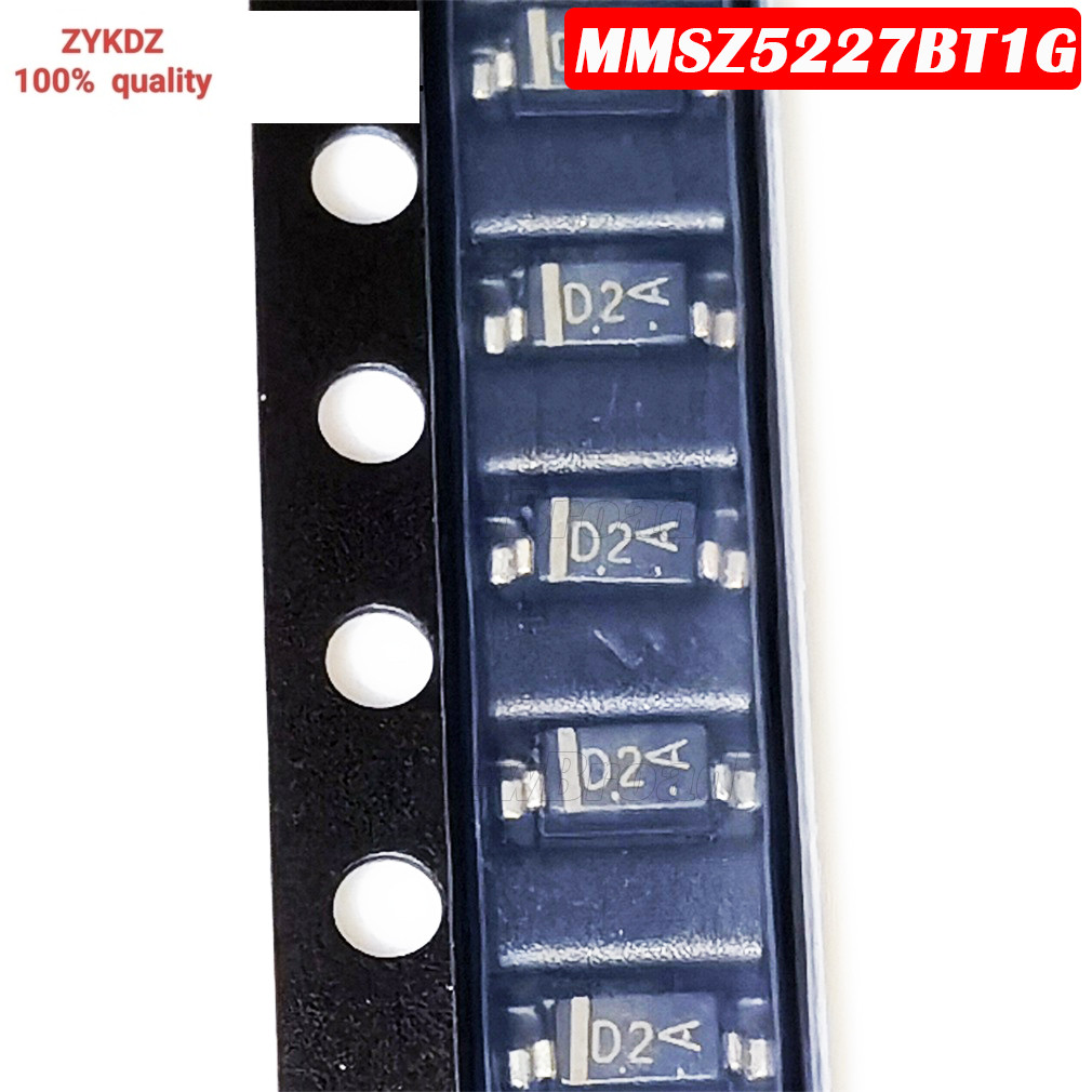10PCS ใหม่ Original Zener ไดโอด MMSZ5227BT1G MMSZ5227B D2 SOD-123 1206 0.5W 3.6V SMD