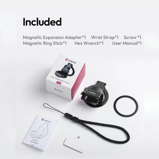 Ulanzi PM01 ขาตั้งกล้อง อะแดปเตอร์กล้อง DJI Osmo Pocket 4 /3 ระบบแม่เหล็ก ติดมือถือ ไฟเซลฟี่ ถ่ายภาพ Vlog