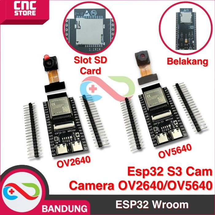 ESP32-S3 WROOM N16R8 CAM OV2640/OV5640 โมดูลกล้อง - พร้อม OV2640 A
