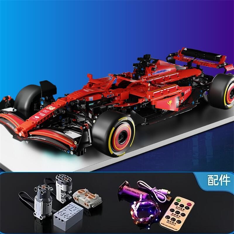 ใช้งานร่วมกับ LEGO 42207 Ferrari SF-24F1 Red Bull Racing รถประกอบอาคารบล็อกรถของเล่นรถกีฬาใช้งานร่วม