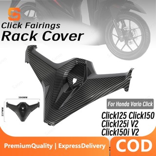 For Honda Click v2 125 150 Rack Cover Carbon Fiber Pattern Motorcycle Accessories