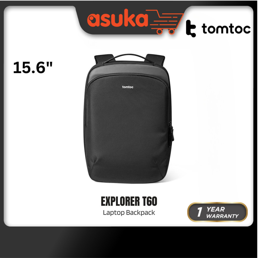Tomtoc Explorer T60 กระเป๋าเป้สะพายหลังแล็ปท็อป 15.6 นิ้ว/15L Office Bag Men Bagpack M-Book Bag - Be