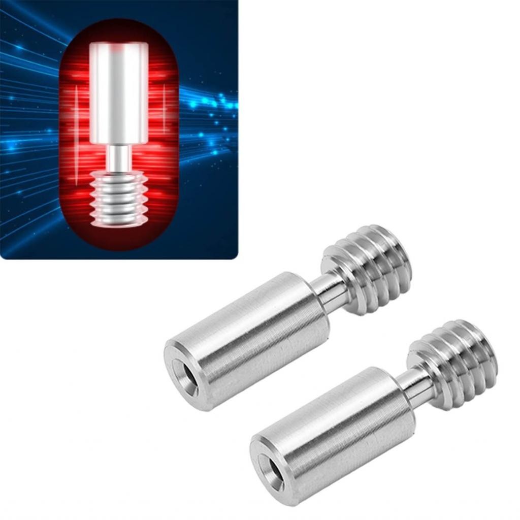 Stylish365 GLOGLOW 3D เครื่องพิมพ์คอท่อ 2 ชิ้น Heatbreak อุณหภูมิสูงสําหรับ Ender 3 S1 Pro (Ti Alloy