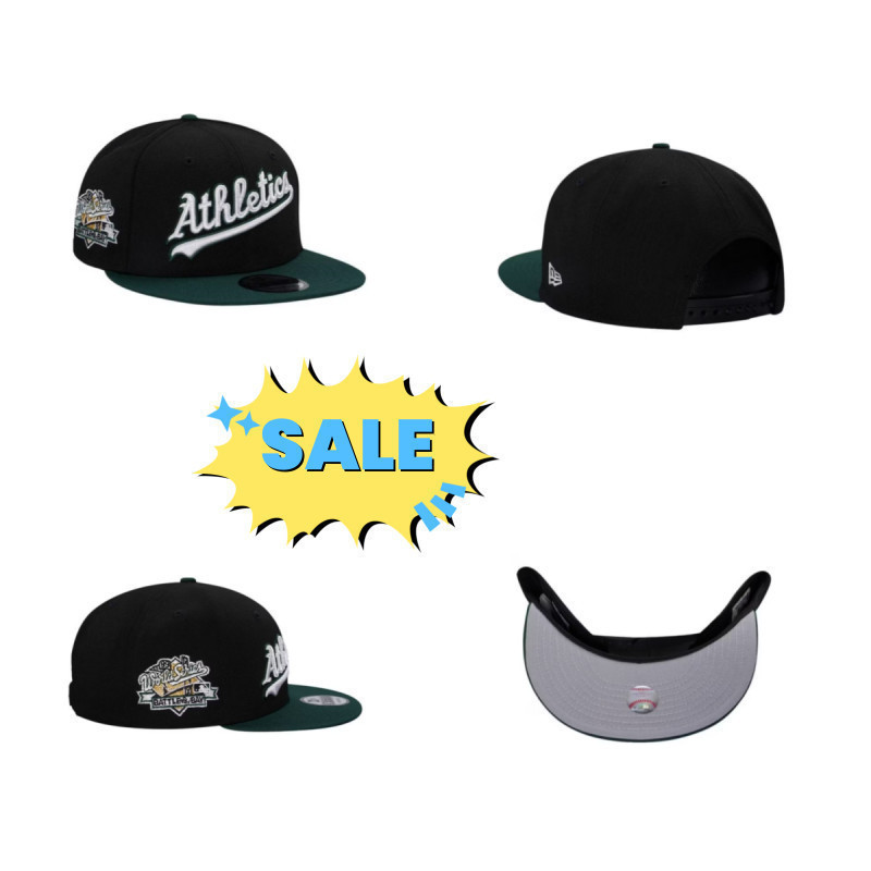NEW/ERA Oakland Athletics World Series 1989 Black Two-tone Edition 9FIFTY SNAPBACK CAP [สีดํา] เทรนด