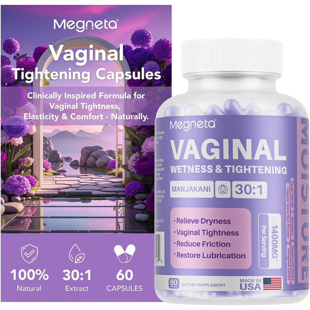 แคปซูลกระชับช่องคลอดสําหรับผู้หญิง – Kacip Fatimah, Manjakani & Slippery Elm – รองรับความยืดหยุ่น, p