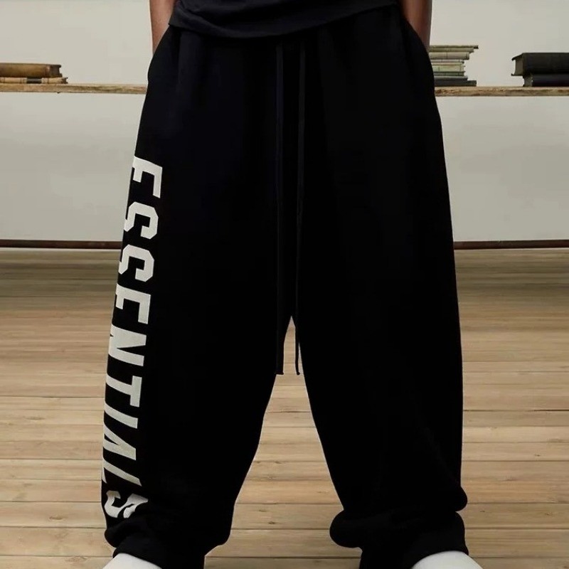 กางเกงขายาวผู้ชายแบบขาตรง สไตล์เกาหลี สวมใส่ง่ายและสบาย ทรงหลวม+ - รูปที่ 2