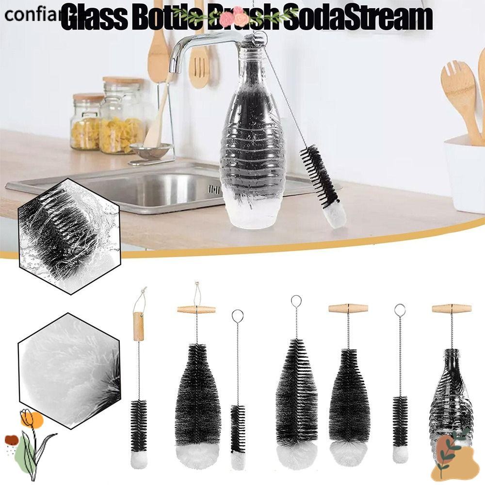 CONFIANZA Soda Stream Bottle Brush แปรงทําความสะอาดห้องครัวในบ้านอเนกประสงค์คุณภาพสูง