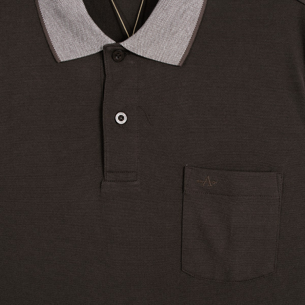 ARROW POLO เสื้อโปโลสีพื้น ปกทอJacquard แขนรัด กระเป๋าปะ ทรง COMFORT มี 2 สีให้เลือก  รุ่น MPCC860 - รูปที่ 5