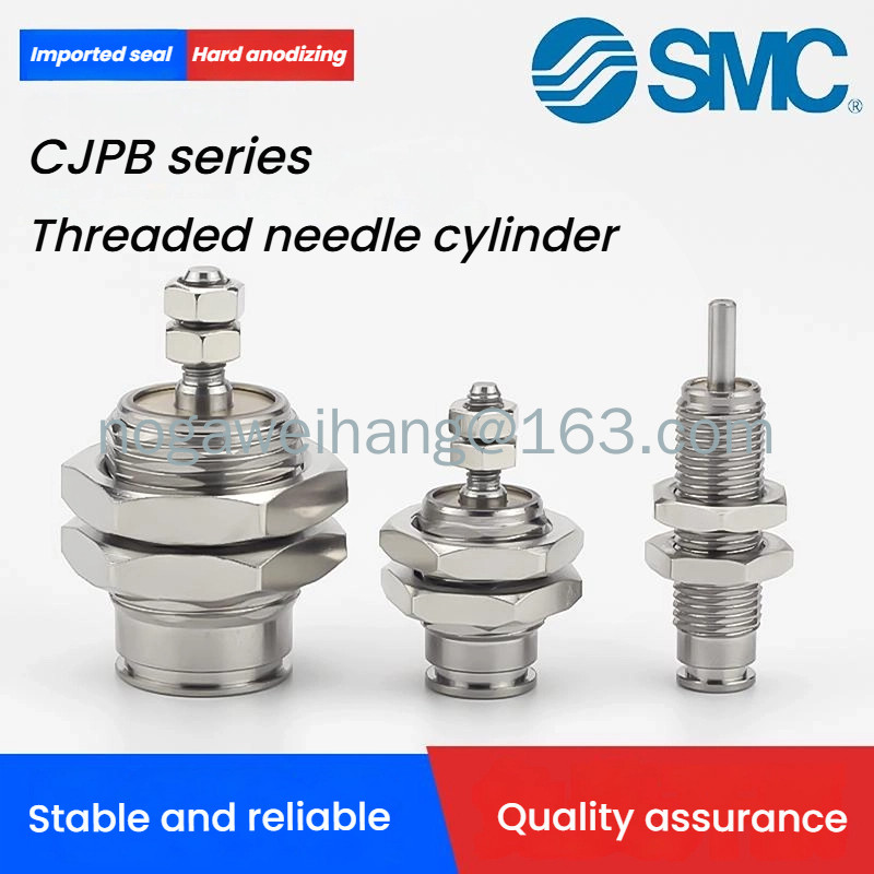 SMC กระบอกเข็มออกฤทธิ์เดียว CJPB6/CJPS10/15-5X10B เกลียวนอกขนาดเล็กขนาดเล็กนิวเมติก