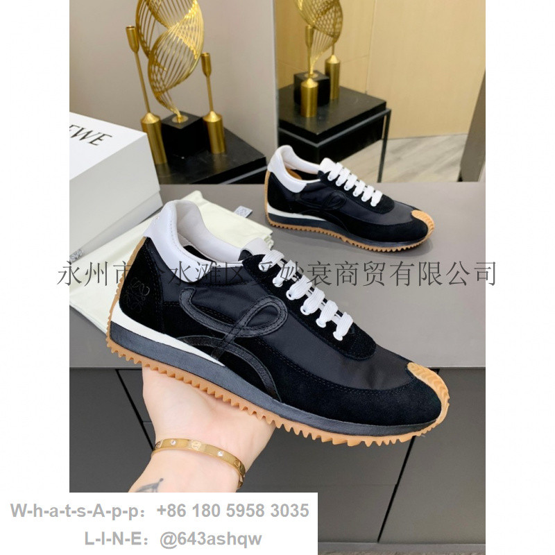 L0E **  ⓁⓄⒺⓌⒺ  มาตรฐานต้นฉบับ 1: 1 ปี Runaway สไตล์ด้านในเพิ่มความสูง Moral Training รองเท้า Forrest