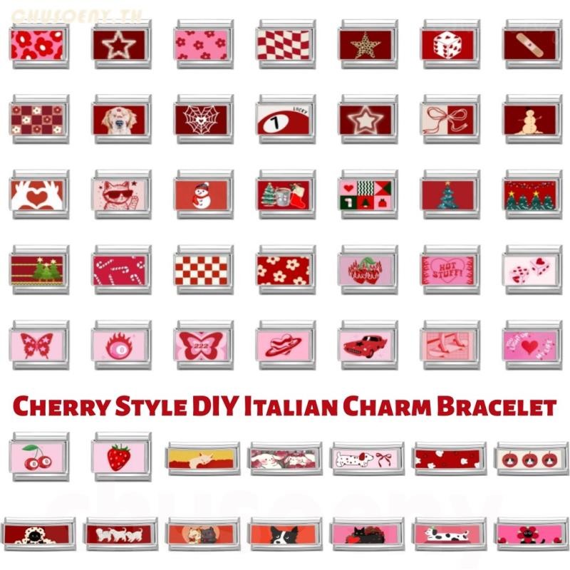 สร้อยข้อมือสแตนเลสสีแดงสไตล์อิตาลี ขนาด 9 มิลลิเมตร พอดีมือและสวมใส่ง่าย