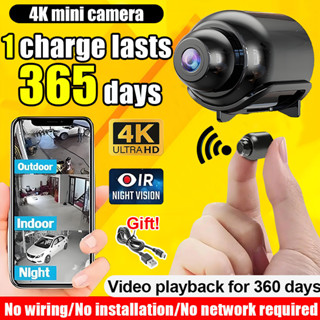 4K กล้องวงจรปิดขนาดเล็กที่ซ่อนอยู่ไร้สาย HD + 32G การ์ดหน่วย…