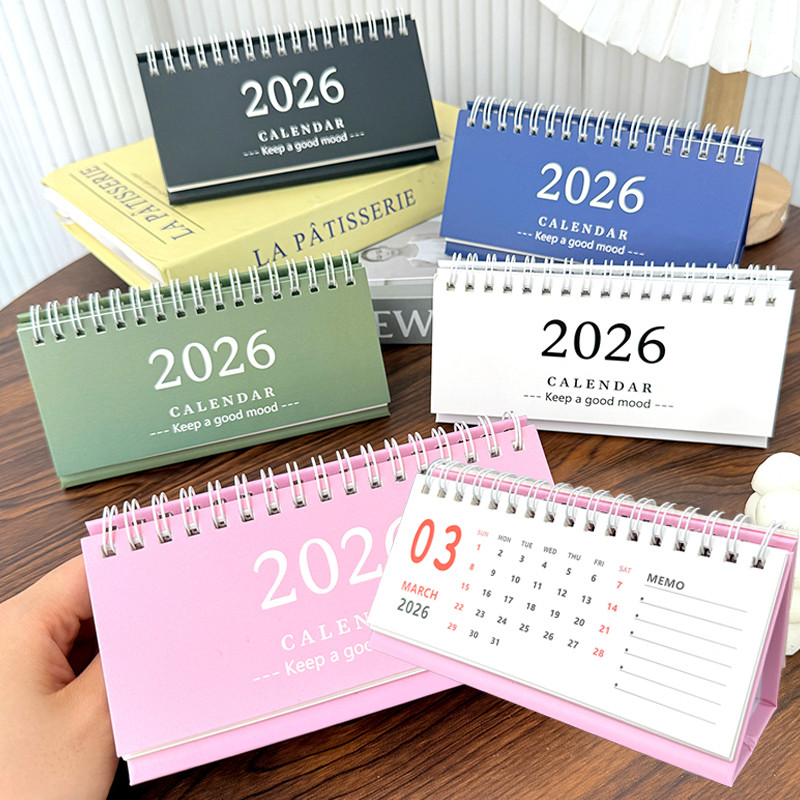 ปฏิทินตั้งโต๊ะ 2026 พร้อม To Do List - รายเดือน Daily Coil Planner Agenda - ปฏิทินภาษาอังกฤษ Home Office เครื่องเขียน