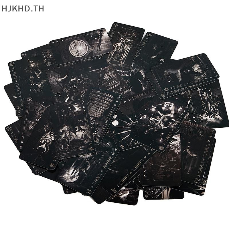 [ดีกว่า] GOETIA TAROT IN DARKNESS DECK CARDS LO SCARABEO ESOTRIC FORTUNE TELLING ใหม่ [สวย]