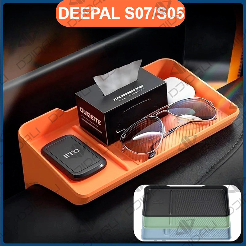 รถด้านหลังกล่องเก็บหน้าจอ for DEEPAL S07/s05 แดชบอร์ด ฯลฯซิลิโคนยางกล่องเก็บอุปกรณ์ตกแต่งภายใน