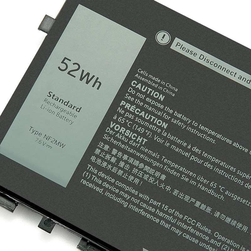 แบตเตอรี่แล็ปท็อป SUOZHAN NF2MW เข้ากันได้กับ Dell Latitude 7400 2 in 1, 9410 Series, 02K0CK, 0C76H7