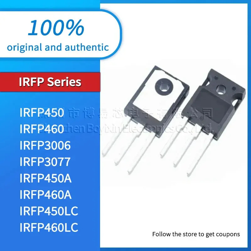 5PCS IRFP450 IRFP450A IRFP450LC IRFP460 IRFP460A IRFP460LC IRFP3006 IRFP3077 TO-247 Field Effect ทรา