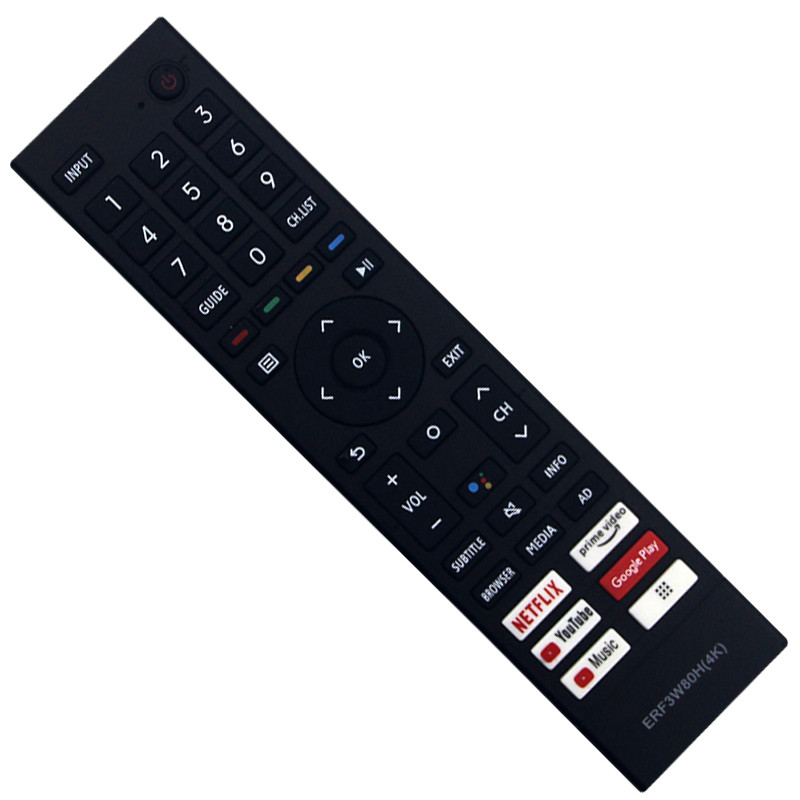 เข้ากันได้กับสำหรับ Hisense TV ERF3W80H ไม่มีการควบคุมระยะไกลด้วยเสียง
