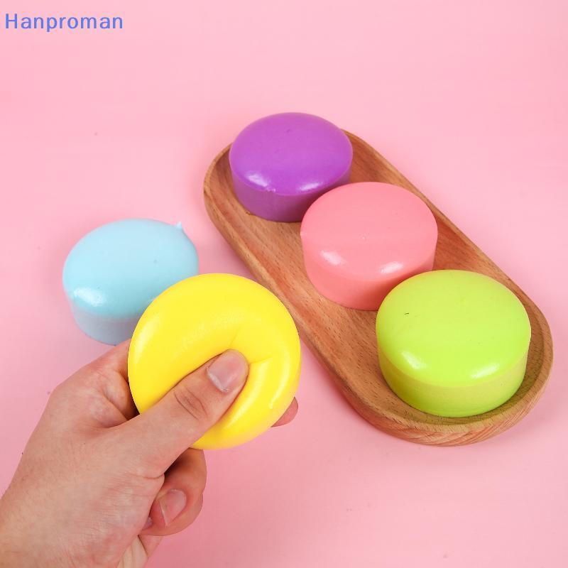 Hanproman> 1 ชิ้นรอบเค้กของเล่นที่มีสีสันพุดดิ้งรูปบีบความเครียดบรรเทาของเล่นนุ่มช้า Rising Fidget ของเล่นเด็ก Party Decor ของขวัญดี
